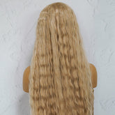CARDI - Beach Blonde - Lace Front Wig | Blonde, 28 Inch+, T-Part Lace Front, Synthetic Hair | Milk & Honey Wigs