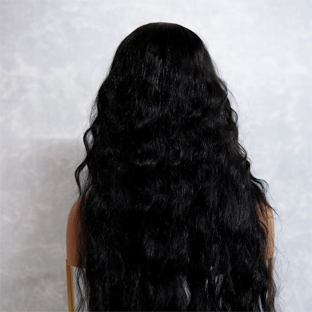 CARDI - Black - Lace Front Wig | Black, 28 Inch+, T-Part Lace Front, Synthetic Hair | Milk &amp; Honey Wigs