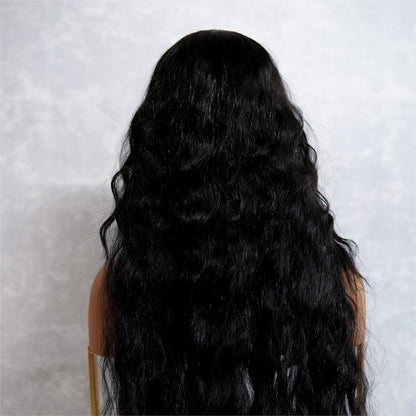 CARDI black synthetic wavy lace front wig | Milk &amp; Honey Wigs