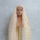 CARDI - Blonde - Lace Front Wig | Blonde, 28 Inch+, T-Part Lace Front, Synthetic Hair | Milk & Honey Wigs