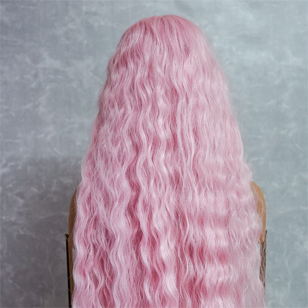 CARDI - Pink - Lace Front Wig | Pink, 28 Inch+, T-Part Lace Front, Synthetic Hair | Milk &amp; Honey Wigs