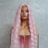 CARDI pink synthetic wavy lace front wig | Milk & Honey Wigs