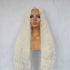 CARDI 40" White Platinum Blonde Lace Front Wig | Milk & Honey Wigs