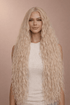CARDI - Beach Blonde - Lace Front Wig | Blonde, 28 Inch+, T-Part Lace Front, Synthetic Hair | Milk & Honey Wigs