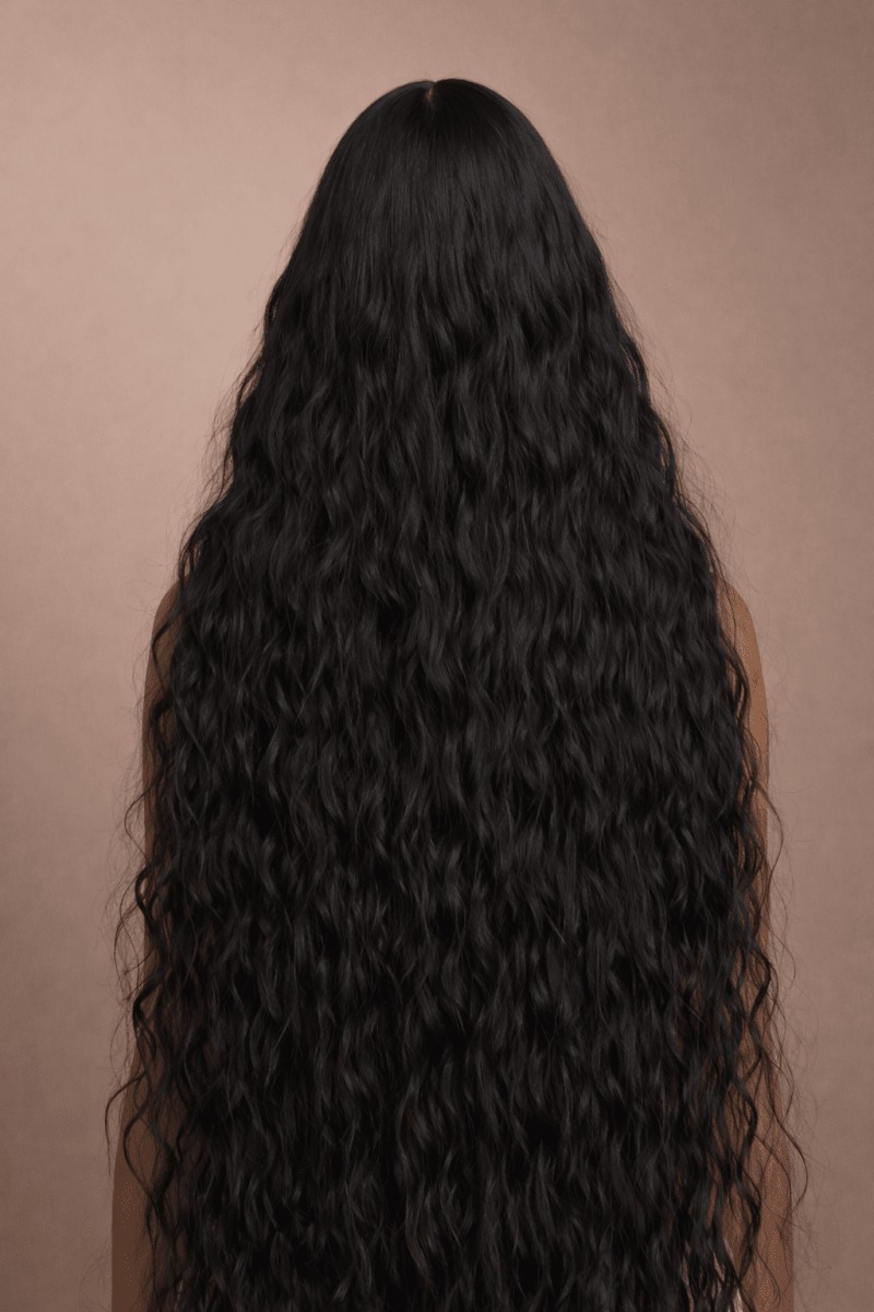 CARDI - Black - Lace Front Wig | Black, 28 Inch+, T-Part Lace Front, Synthetic Hair | Milk &amp; Honey Wigs