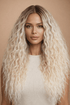 CARLY - Ombre Blonde - Lace Front Wig | Blonde, 26 Inch, T-Part Lace Front, Synthetic Hair | Milk & Honey Wigs