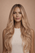 CASANDRA - Ombre Blonde - Lace Front Wig | Blonde, 26 Inch, T-Part Lace Front, Synthetic Hair | Milk & Honey Wigs