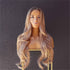 CASANDRA ombre blonde synthetic wavy lace front wig | Milk & Honey Wigs