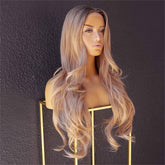 CASANDRA - Ombre Blonde - Lace Front Wig | Blonde, 26 Inch, T-Part Lace Front, Synthetic Hair | Milk & Honey Wigs
