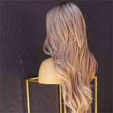 CASANDRA - Ombre Blonde - Lace Front Wig | Blonde, 26 Inch, T-Part Lace Front, Synthetic Hair | Milk & Honey Wigs