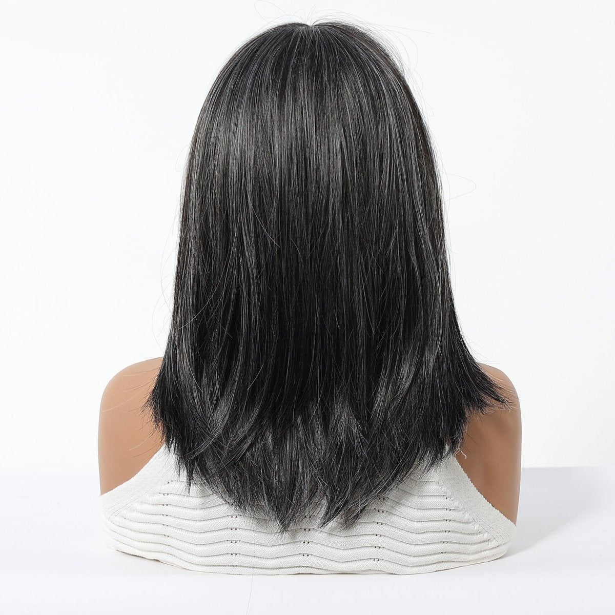 Charcoal Gray Wig - MARKETPLACE | Grey, Fringe, Synthetic Hair | Milk &amp; Honey Wigs