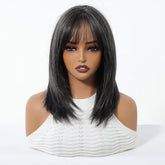 Charcoal Gray Wig - MARKETPLACE | Grey, Fringe, Synthetic Hair | Milk & Honey Wigs