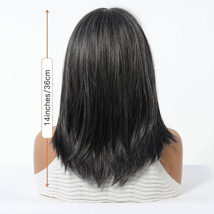 Charcoal Gray Wig grey synthetic lace front wig | Milk &amp; Honey Wigs