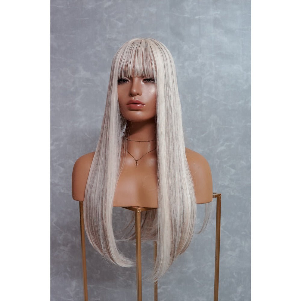 CHASE White Blonde 22" Fringe Wig - Milk &amp; Honey Wigs