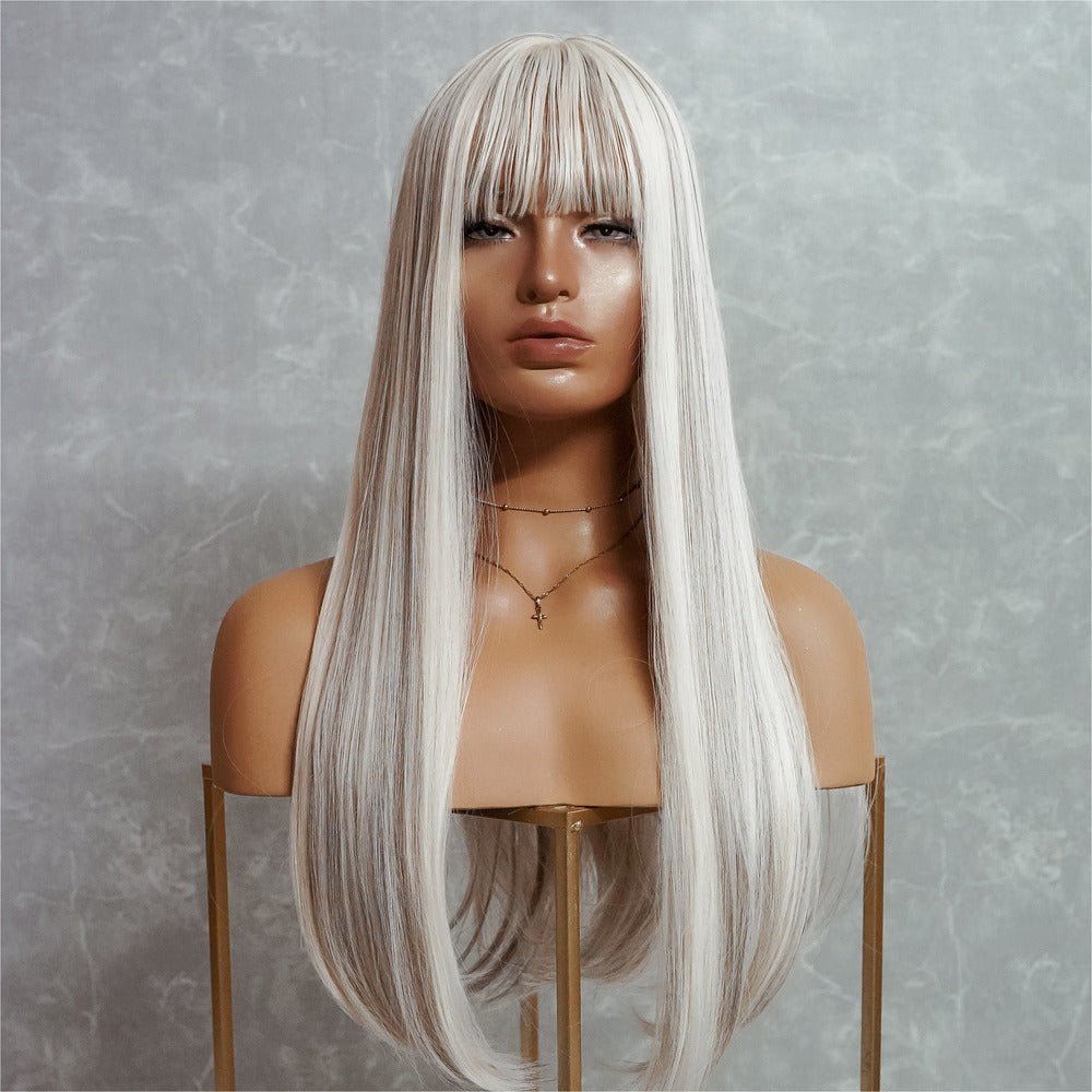 CHASE White Blonde 22" Fringe Wig - Milk &amp; Honey Wigs