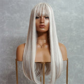 CHASE White Blonde 22" Fringe Wig - Milk & Honey Wigs