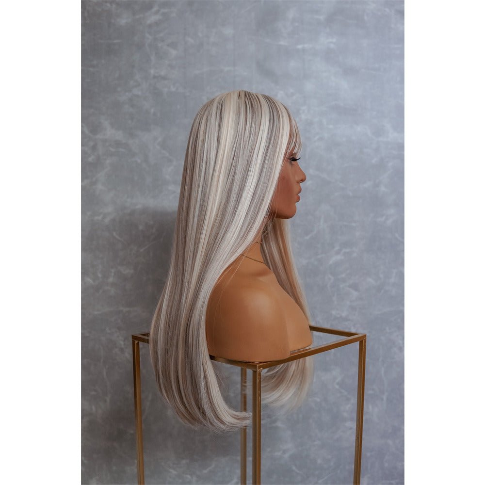 CHASE White Blonde 22" Fringe Wig - Milk &amp; Honey Wigs
