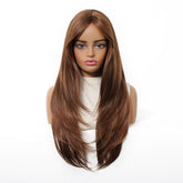 Chestnut Brown Layered Wig - MARKETPLACE | Brown, Fringe, Synthetic Hair | Milk & Honey Wigs