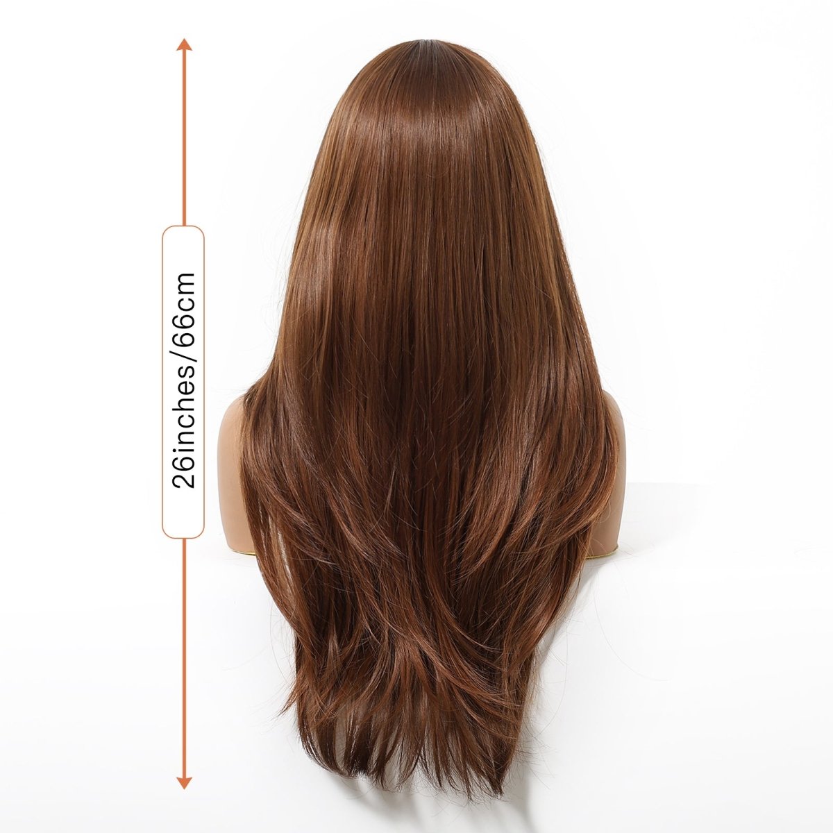Chestnut Brown Layered Wig - MARKETPLACE | Brown, Fringe, Synthetic Hair | Milk &amp; Honey Wigs