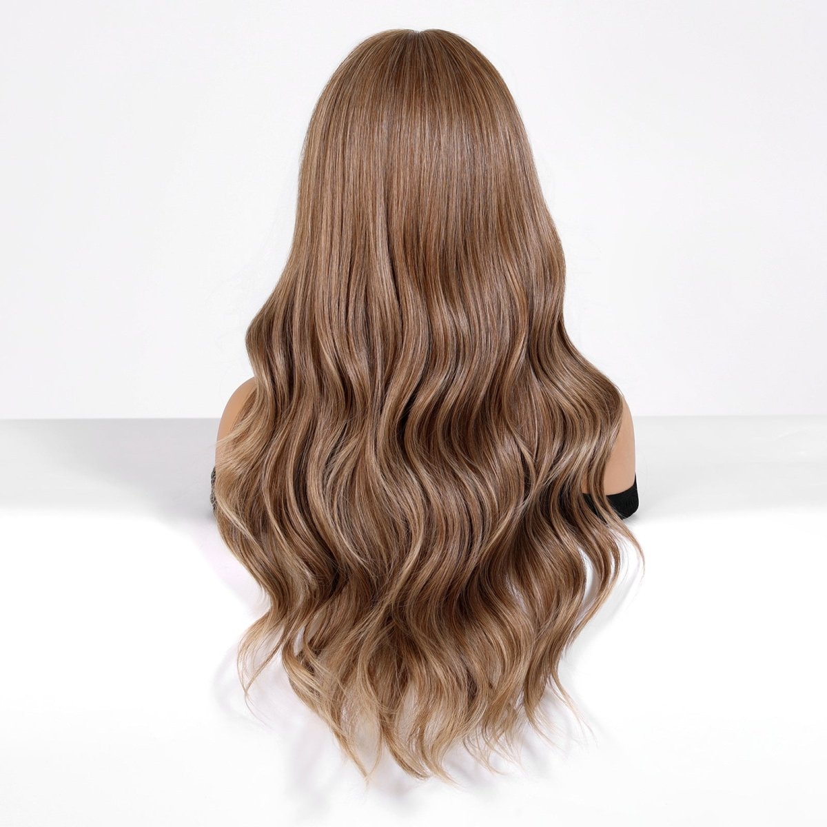 Chestnut Brown Long Wavy Wig- MARKETPLACE | Brown, Fringe, Synthetic Hair | Milk &amp; Honey Wigs