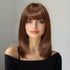 Chestnut Brown Wig- MARKETPLACE | Brown, Fringe, Synthetic Hair | Milk & Honey Wigs