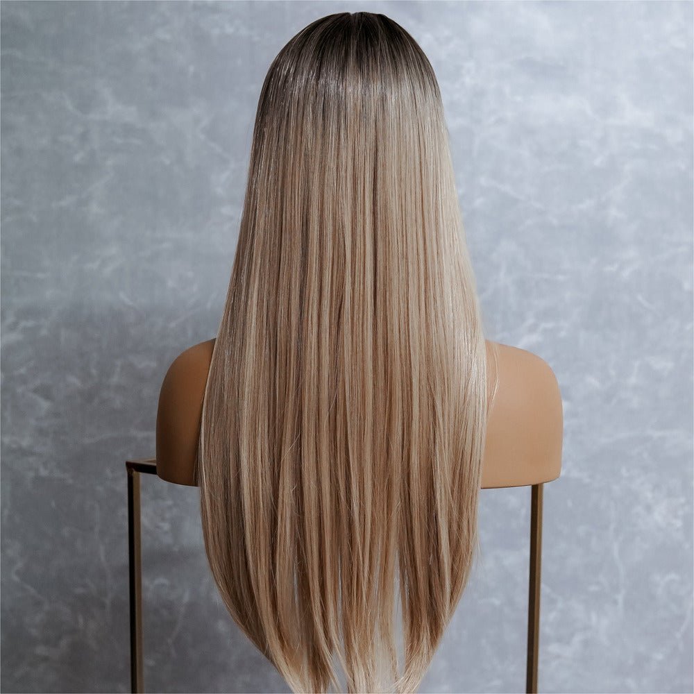 CHICAGO - Blonde Ombre - Fringe Wig | Blonde, 22 Inch, Fringe, Synthetic Hair | Milk &amp; Honey Wigs