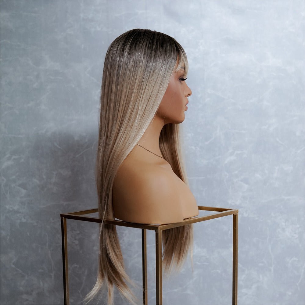 CHICAGO - Blonde Ombre - Fringe Wig | Blonde, 22 Inch, Fringe, Synthetic Hair | Milk &amp; Honey Wigs