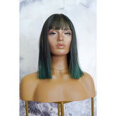CHLOE Green Fringe Wig | Milk & Honey Wigs