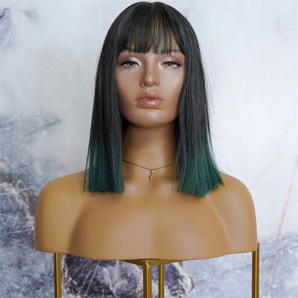 CHLOE Green Fringe Wig | Milk &amp; Honey Wigs