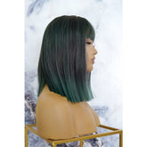 CHLOE Green Fringe Wig | Milk & Honey Wigs