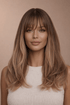 CLARA - Ombre Brown - Fringe Wig | Brown, 16 Inch, Fringe, Synthetic Hair | Milk & Honey Wigs