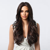 Classic Dark Chocolate Voluminous Curls Wig - MARKETPLACE | Brown, Fringe, Synthetic Hair | Milk & Honey Wigs