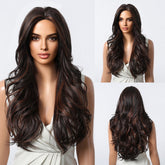 Classic Dark Chocolate Voluminous Curls Wig - MARKETPLACE | Brown, Fringe, Synthetic Hair | Milk & Honey Wigs
