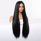 Classic Jet Black Sleek Straight Wig - MARKETPLACE | Black, Fringe, Synthetic Hair | Milk & Honey Wigs