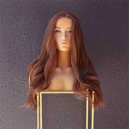 COCO chocolate synthetic wavy lace front wig | Milk &amp; Honey Wigs