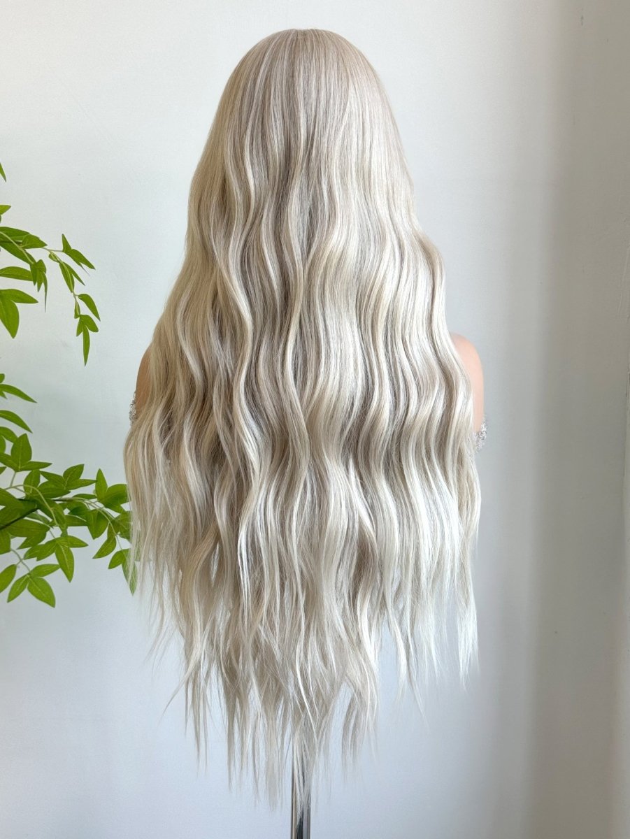 Cool Blonde Wavy 13x6 Lace Front Wig - MARKETPLACE | Blonde, 13x6 Lace Front, Synthetic Hair | Milk &amp; Honey Wigs