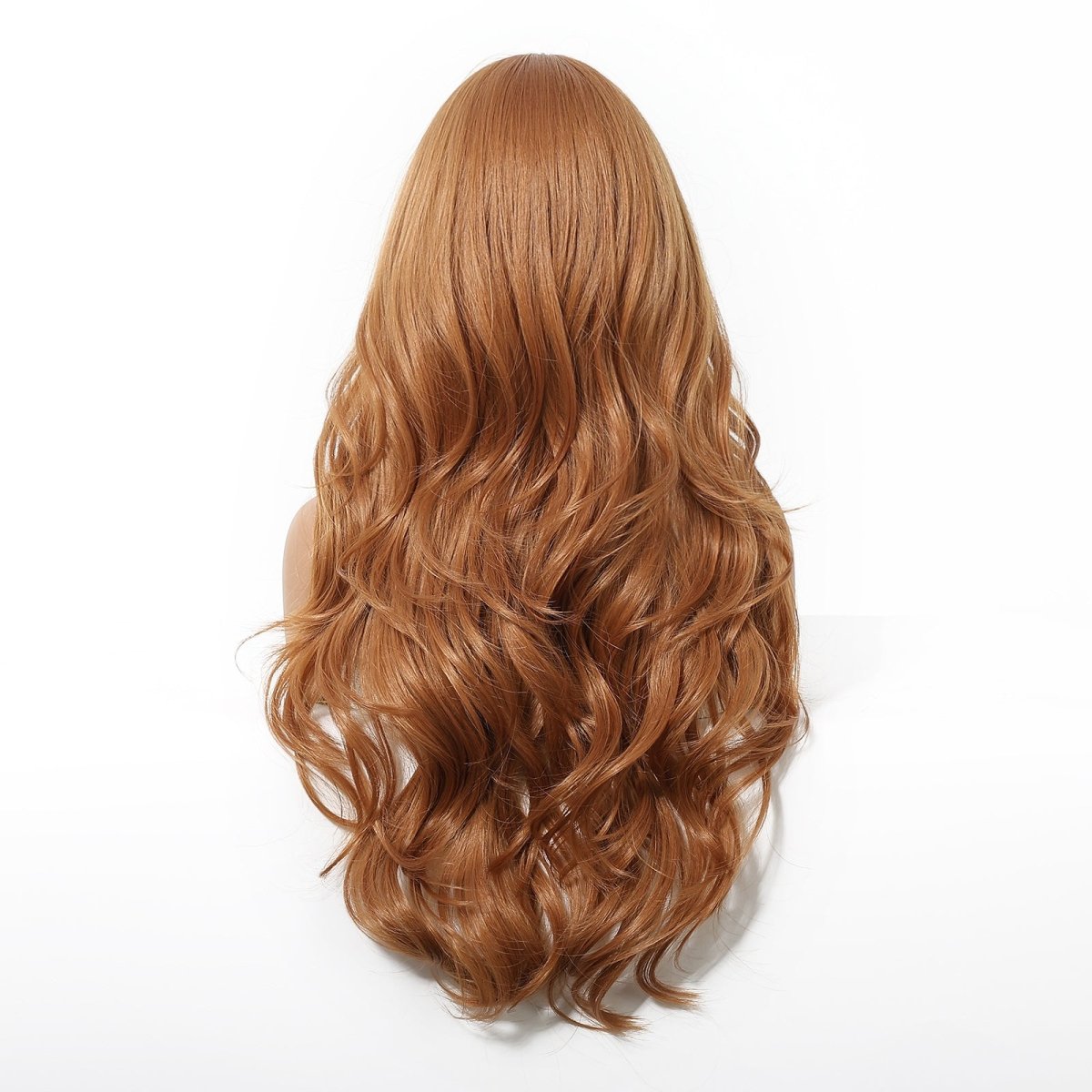 Copper Cinnamon Waves with Blunt Fringe Wig - MARKETPLACE | Ginger, Fringe, Synthetic Hair | Milk &amp; Honey Wigs