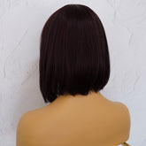 COURTNEY Burgundy Fringe Wig | Milk & Honey Wigs