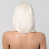 Creamy White Short Platinum Bob Wig - MARKETPLACE | White, Fringe, Synthetic Hair | Milk & Honey Wigs