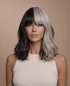 CRUELA - Half Grey Black - Fringe Wig | Grey, 12 Inch & Shorter, Fringe, Synthetic Hair | Milk & Honey Wigs