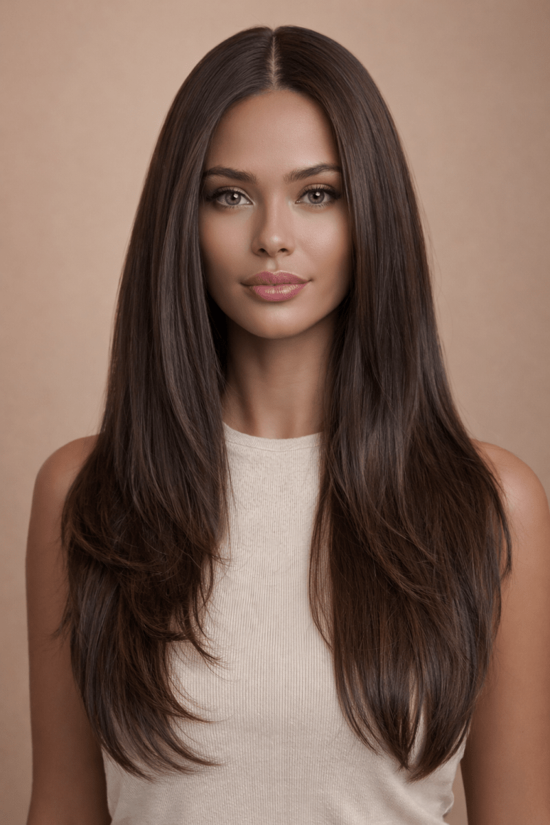 DAPHNE - Brown - Lace Front Wig | Brown, 16 Inch, Mono Lace Front, Synthetic Hair | Milk &amp; Honey Wigs