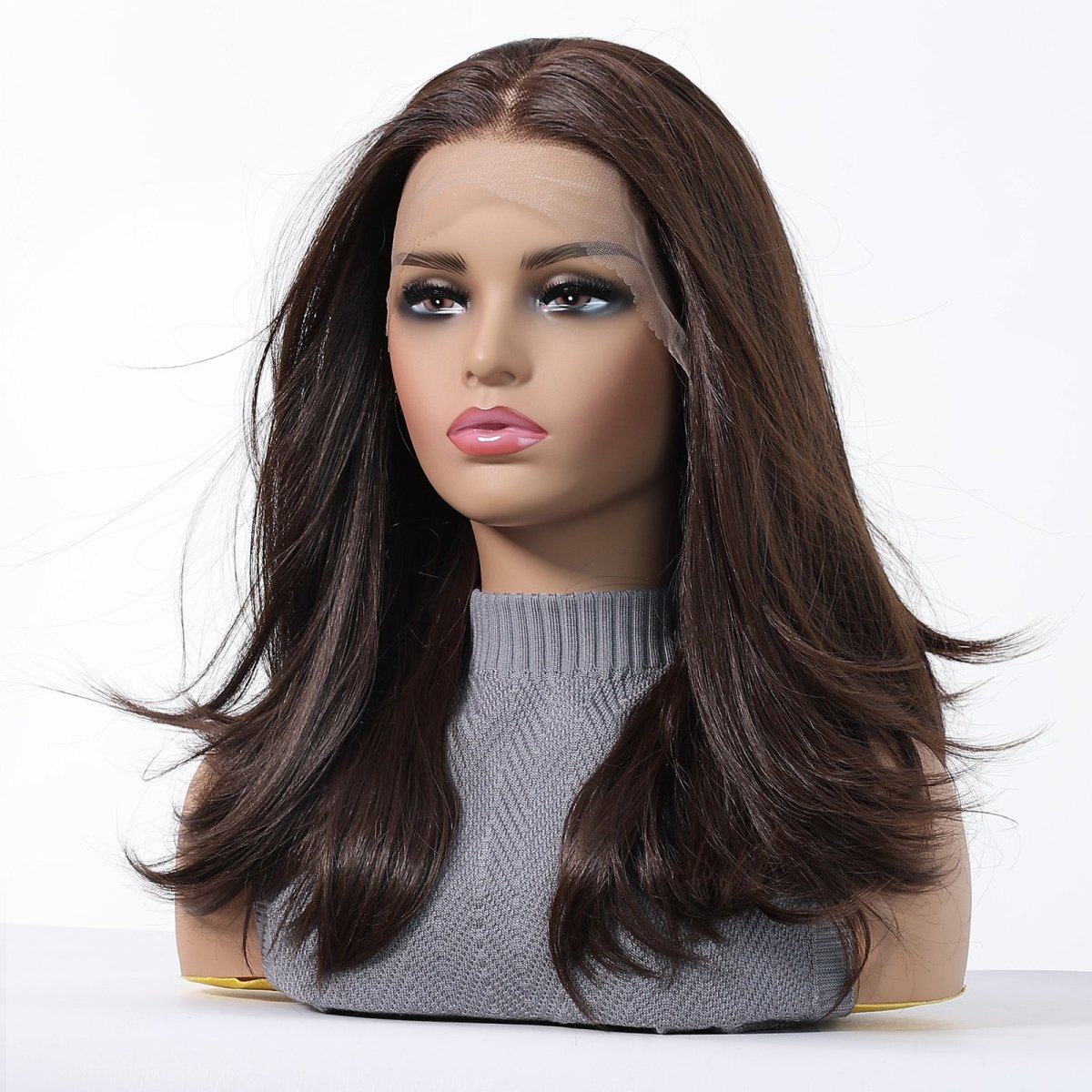 Dark Brown 13x6 Lace Front Wig - MARKETPLACE | Brown, 13x6 Lace Front, Synthetic Hair | Milk &amp; Honey Wigs