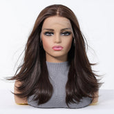 Dark Brown 13x6 Lace Front Wig - MARKETPLACE | Brown, 13x6 Lace Front, Synthetic Hair | Milk & Honey Wigs