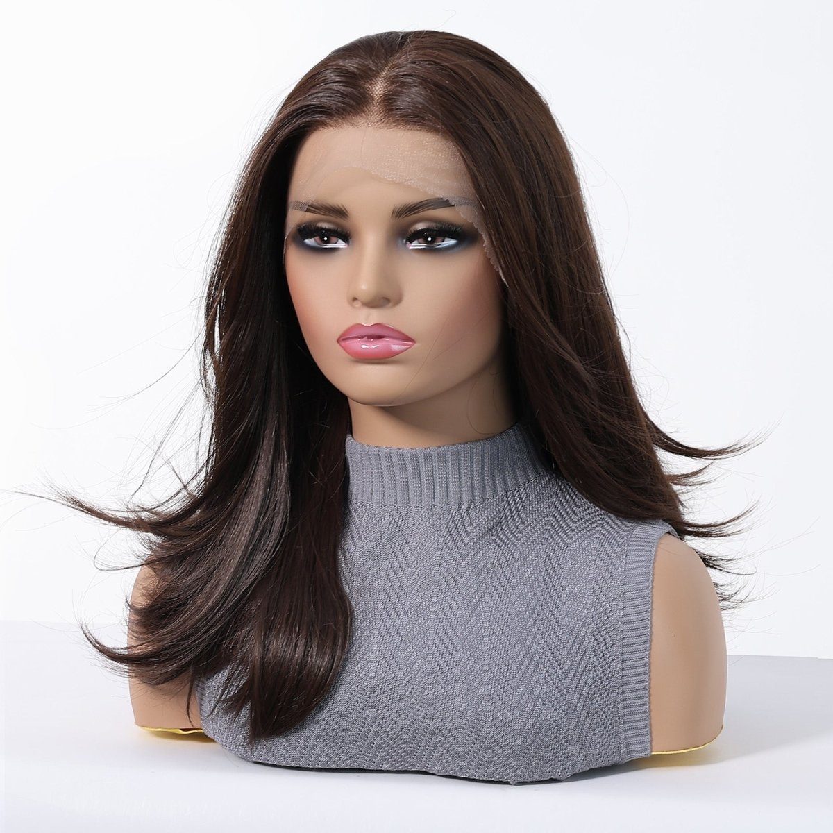 Dark Brown 13x6 Lace Front Wig - MARKETPLACE | Brown, 13x6 Lace Front, Synthetic Hair | Milk &amp; Honey Wigs