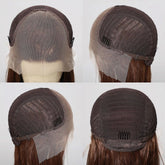 Dark Brown Bob 13x6 Lace Front Wig - MARKETPLACE | Brown, 13x6 Lace Front, Synthetic Hair | Milk & Honey Wigs