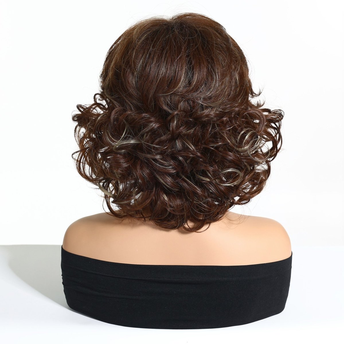 Dark Brown Curl Fringe Wig - MARKETPLACE | Brown, Fringe, Synthetic Hair | Milk &amp; Honey Wigs