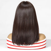 Dark Brown Fringe Wig- MARKETPLACE | Brown, Fringe, Synthetic Hair | Milk & Honey Wigs