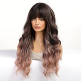 Dark Brown Ombre Wig - MARKETPLACE | Brown, Fringe, Synthetic Hair | Milk & Honey Wigs