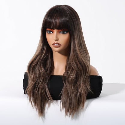 Dark Brown synthetic lace front wig | Milk &amp; Honey Wigs