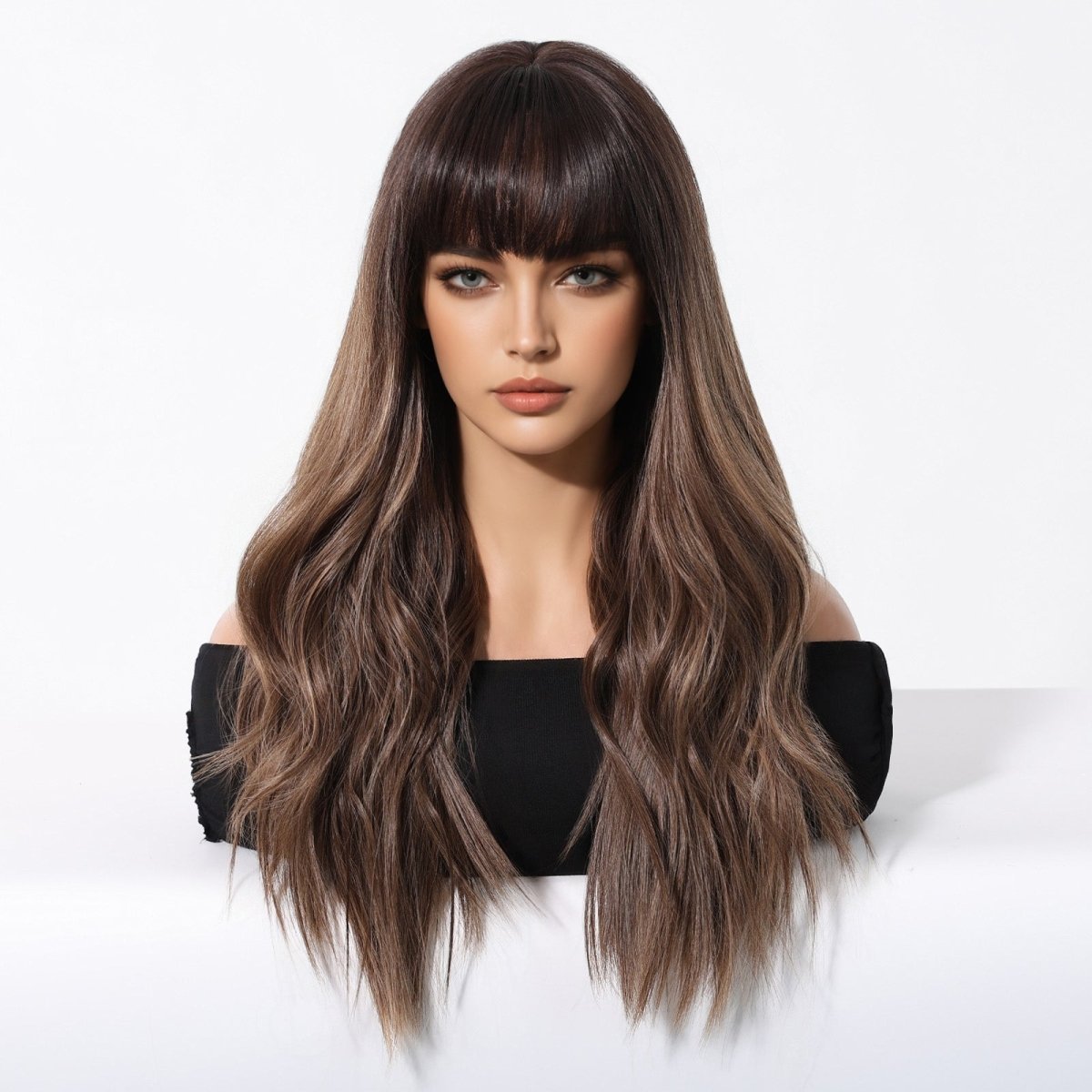 Dark Brown Synthetic Wig - MARKETPLACE | Brown, Fringe, Synthetic Hair | Milk &amp; Honey Wigs